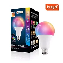 Лампочка WiFi RGB умная с таймером и голосовым управлением Алисой Tuya Smart Bulb (Е27 / 9W), фото 2