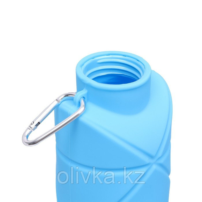 Бутылка для воды складная, 700 мл, 22 х 6.5 см, силиконовая - фото 5 - id-p105726226
