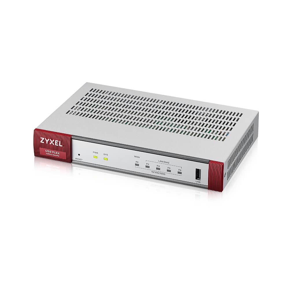 Zyxel USGFLEX50AX-RU0101F Межсетевой экран USGFLEX50AX, 1xWAN GE, 4xLAN/DMZ GE, Wi-Fi 6 (AX1800), 1xUSB3.0