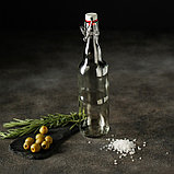 Бутылка бугельная, 500 мл, с пробкой, цвет прозрачный, фото 8