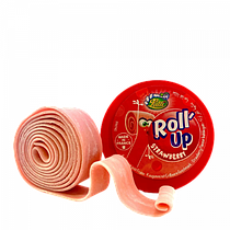 Жевательная резинка Lutti Roll-up Strawberry 29г Франция (1 метр) (24шт-упак) Tubble gum Lutti