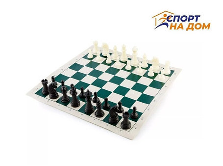 Набор шахмат переносной в тубусе (размер доски 42*42 см), фото 1