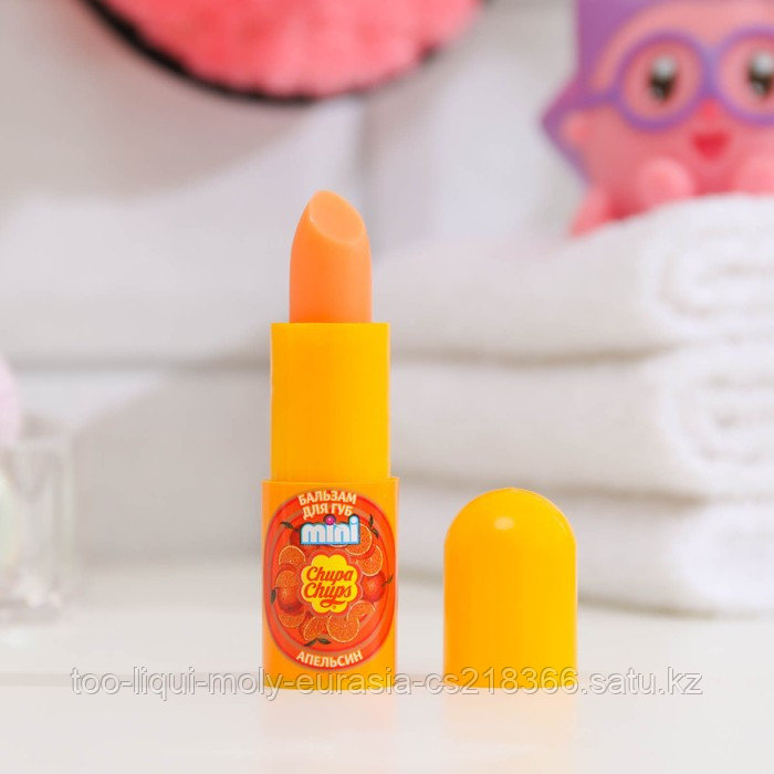 Бальзам для губ Chupa Chups mini, апельсин, 3,8 г - фото 2 - id-p112724641