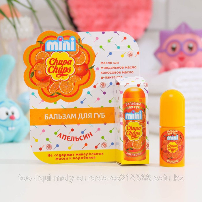 Бальзам для губ Chupa Chups mini, апельсин, 3,8 г