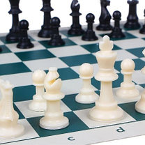 Набор шахмат переносной в тубусе (размер доски 35*35 см), фото 2