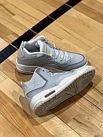 E Jordan 3 сұр түсті кроссовкалар