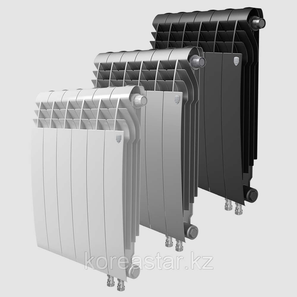 Биметаллические радиаторы BILINER 350/90 Royal Thermo черный - фото 2 - id-p112724825