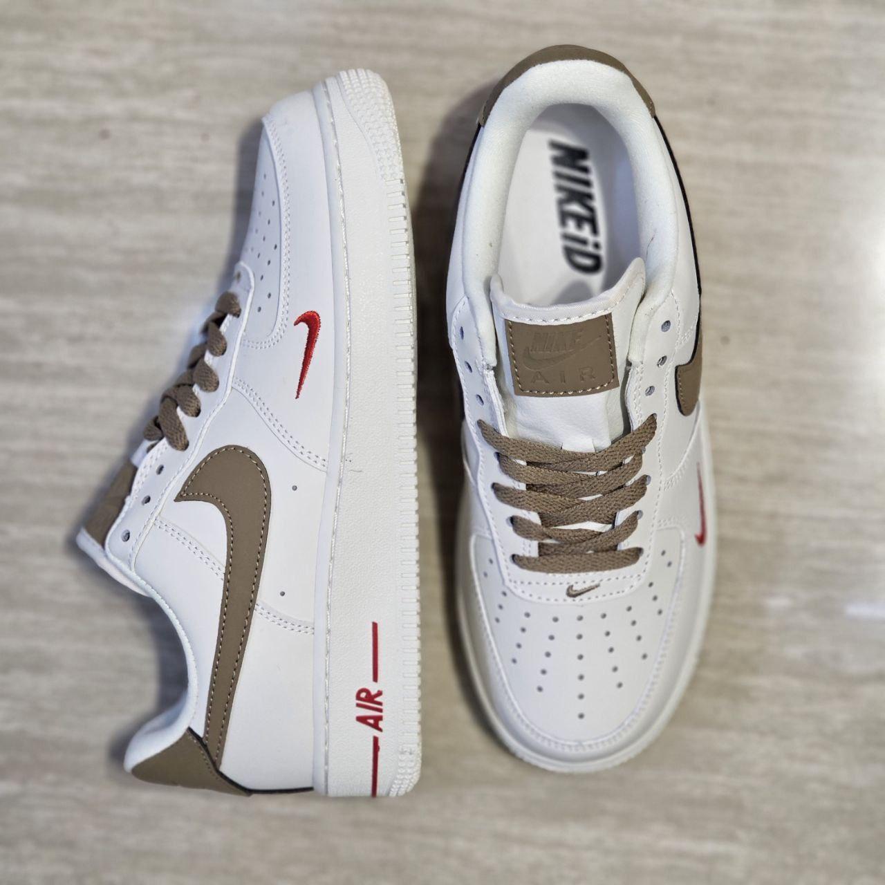 E Кроссовки Nike air force 1 коричневый - фото 1 - id-p112725000