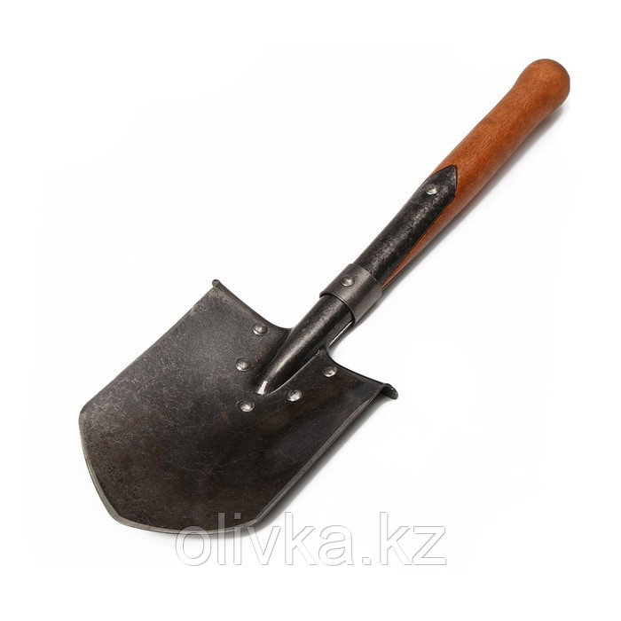Лопата сапёрная образца 1917 года, кованая, L = 51 см, деревянный черенок, ГОСТ - фото 1 - id-p105726565
