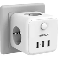 Сетевой фильтр Tessan TS-301-DE белый
