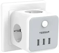 Сетевой фильтр Tessan TS-301-DE серый