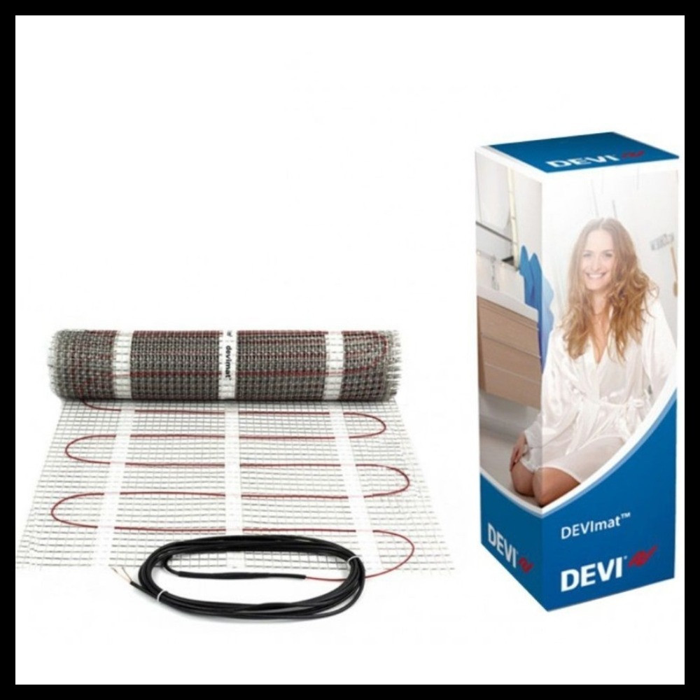 Греющий мат для теплого электрического пола DEVImat 200T (DTIF-200, площадь = 8,8 м2, мощность = 1715 Вт), фото 1