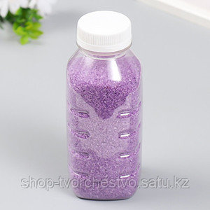 Песок цветной в бутылках, сиреневый 500 гр. - фото 1 - id-p112734099