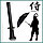 Зонт "Меч самурая" Катана (черный), фото 10