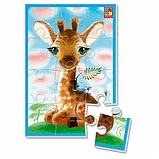 Мягкие пазлы: Жирафчик 12 эл. | Vladi Toys, фото 2