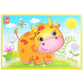 Мякгие пазлы: Теленок 12 эл. | Vladi Toys