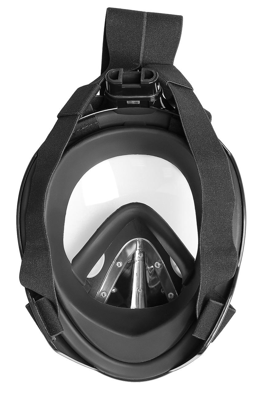 Маска для плавания на все лицо MadWave Full face black - фото 3 - id-p112735343
