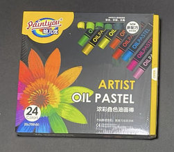 Пастель, мелки маслянные Paintyou  разноцветные, 24 цветов