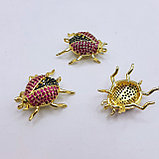 Коннектор Жук, с фианитами, 16x20мм, фото 2