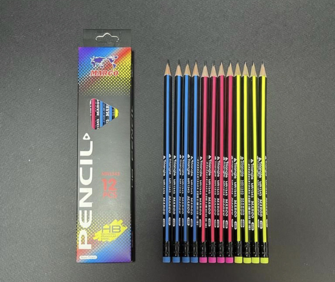 Простой карандаш с резинкой Margo Neon