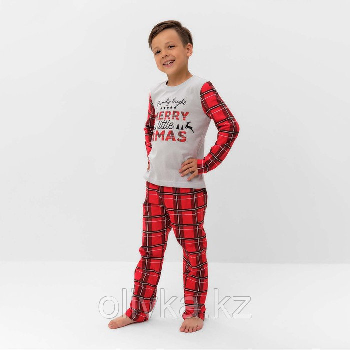 Пижама детская для мальчика KAFTAN "X-mas" р.32 (110-116) - фото 1 - id-p105730296