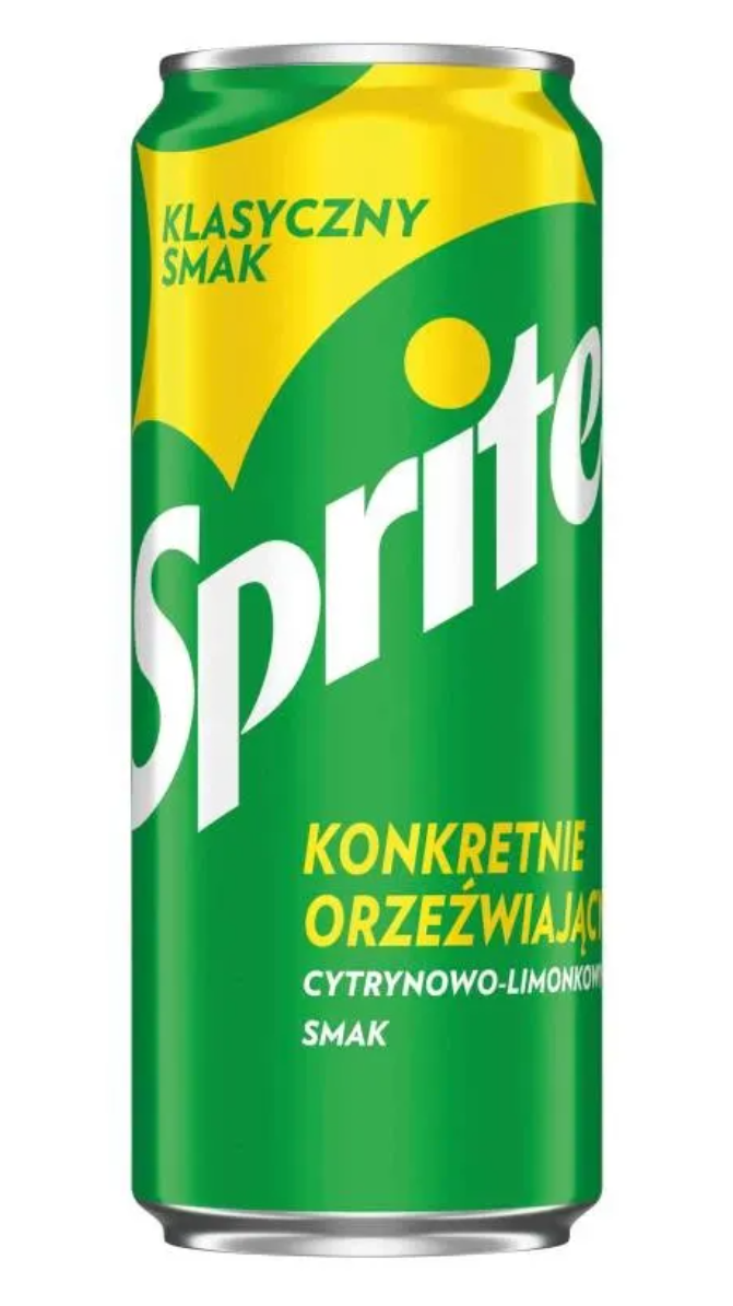 Напиток газ Спрайт Sprite  330мл slim тонкая банка /ГЕРМАНИЯ/ (24шт-упак)