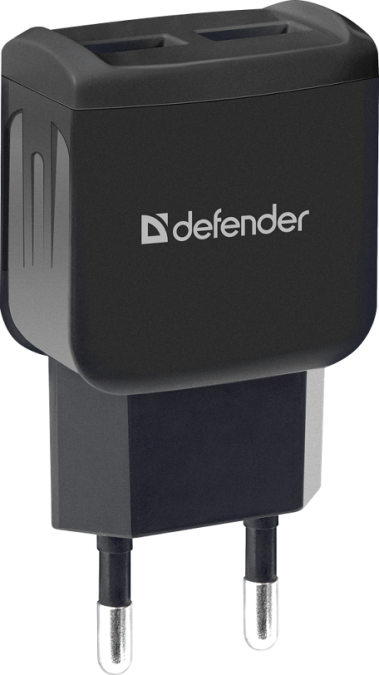 Зарядное устройство сетевое Defender EPA-13, 2xUSB, 5V/2.1А, черный - фото 2 - id-p112788055