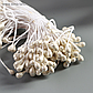 Тычинки для искусственных цветов "Капельки белые" (набор 130 шт) длина 6 см, фото 2