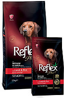 Корм Reflex Plus Senior Dog для пожилых средних и крупных пород с ягненком и рисом 15 кг