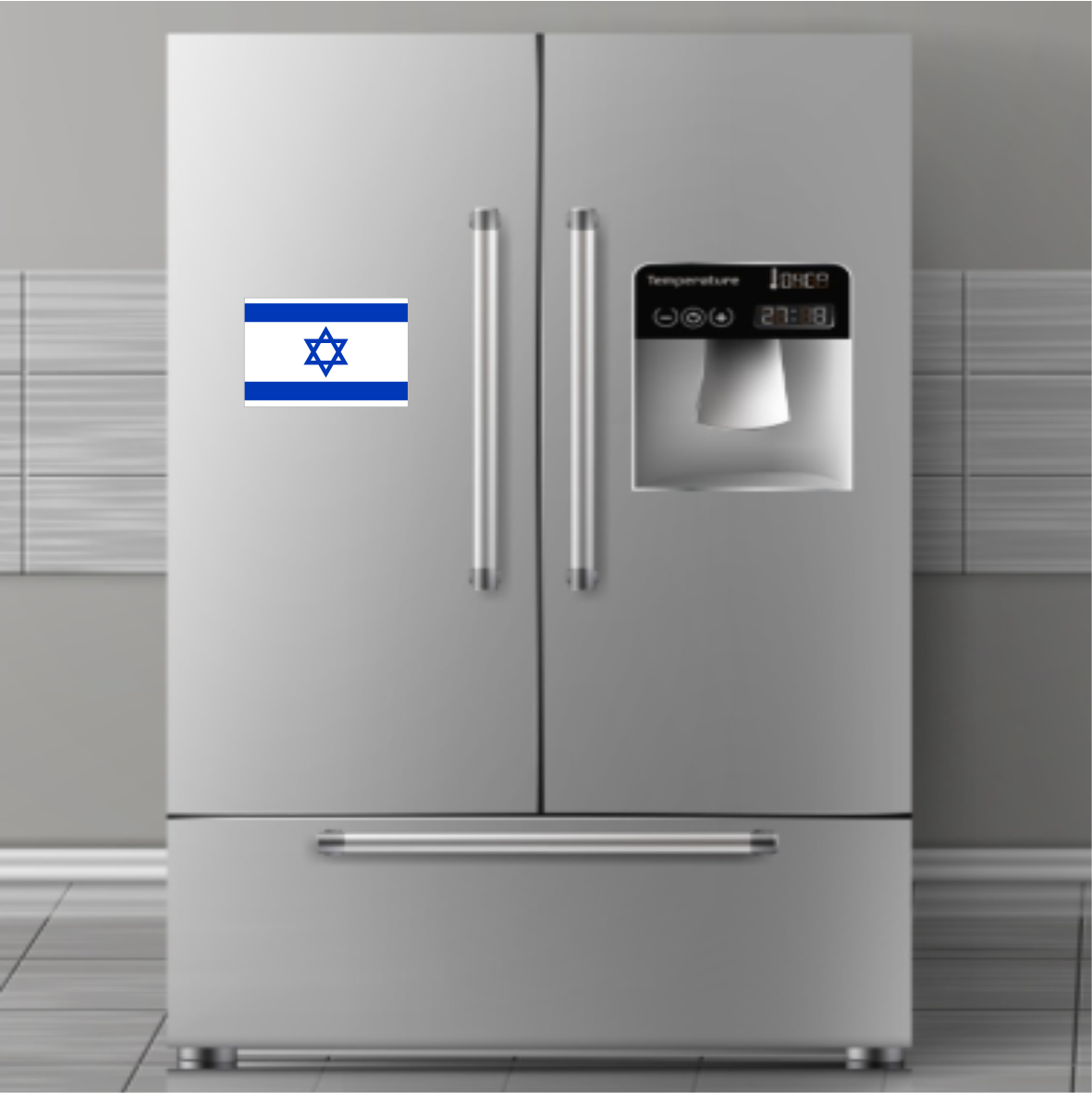 Сувенирный магнит "Флаг Израиля" (Размер 10х15см. А6) - фото 3 - id-p112801881