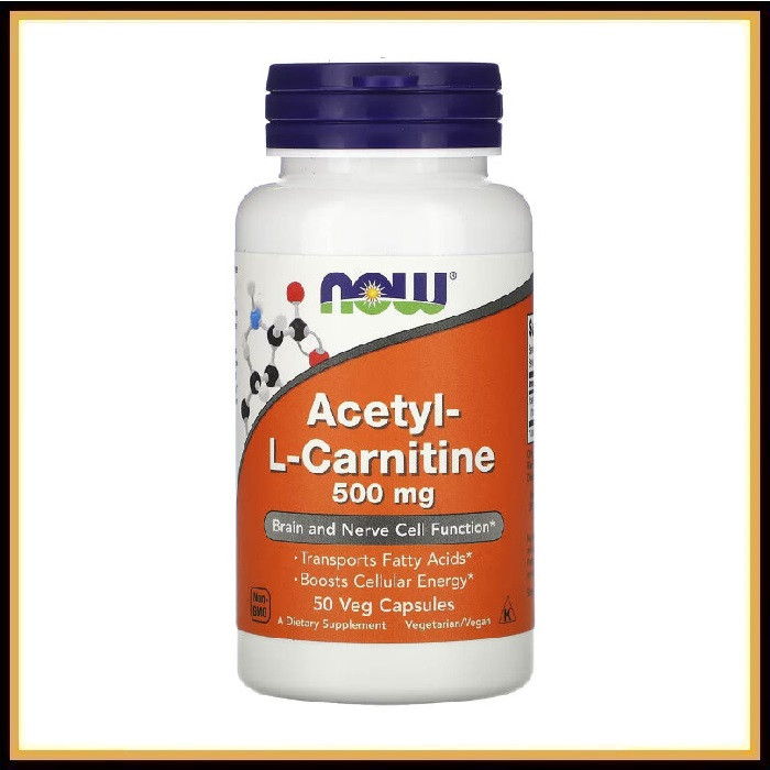 Now Foods Acetyl Carnitine 50 капсул - фото 1 - id-p112802294