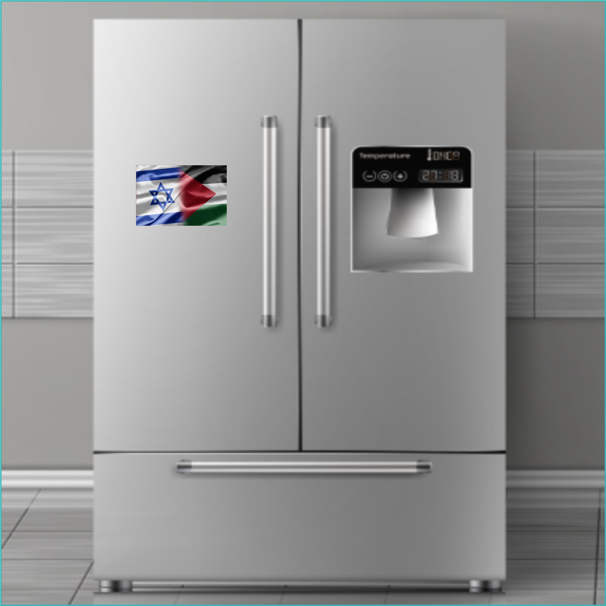 Сувенирный магнит "Флаг Израиля и Палестины 2" (Размер 10х15см. А6) - фото 3 - id-p112802391