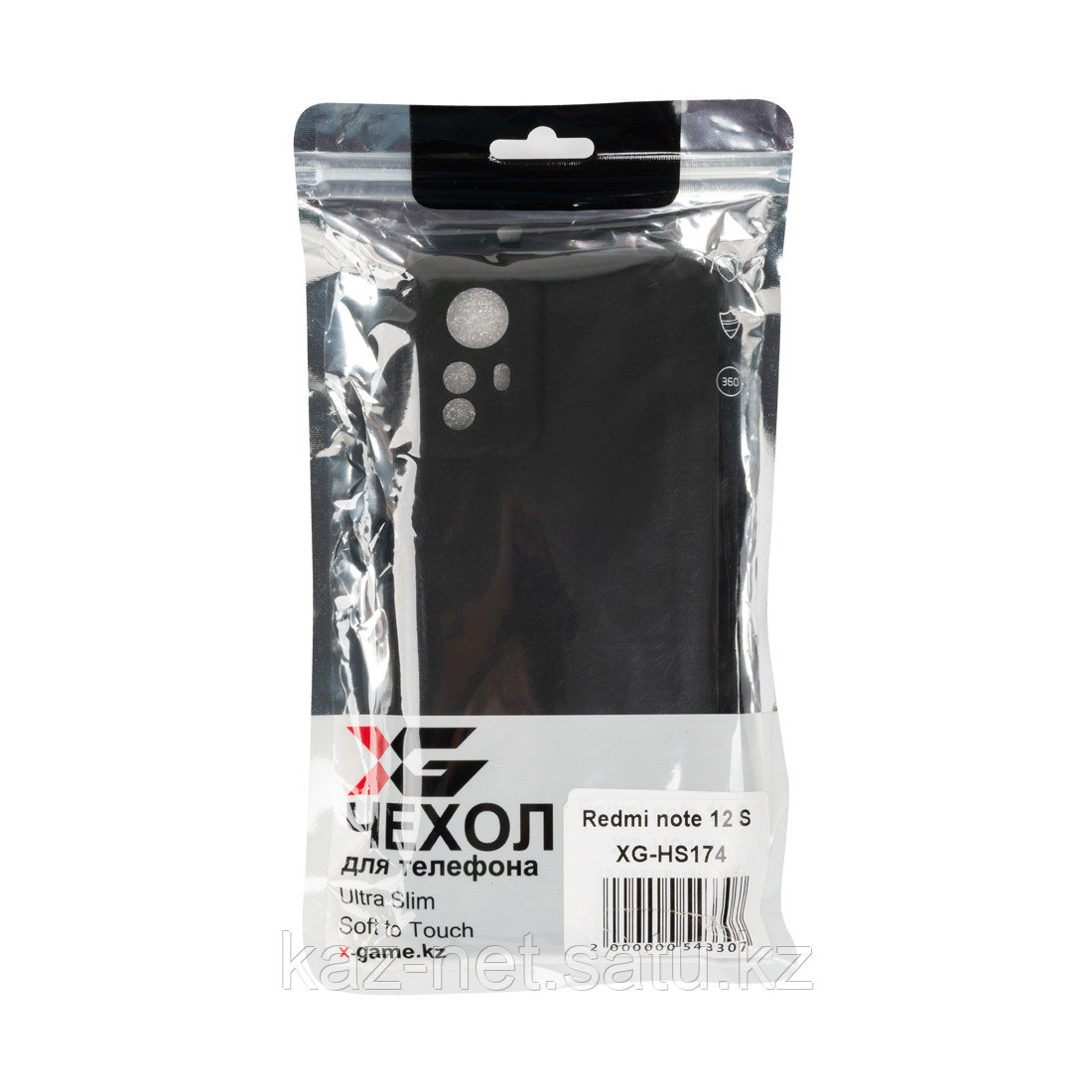 Чехол для телефона X-Game XG-HS174 для Redmi note 12 S Силиконовый Чёрный - фото 3 - id-p112797768