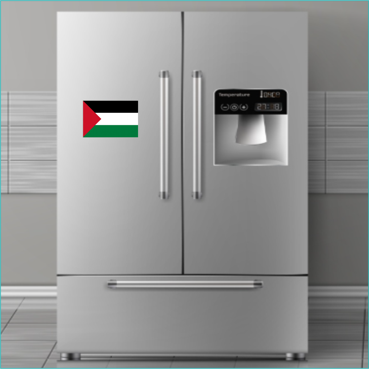Сувенирный магнит "Флаг Палестины" (Размер 10х15см. А6) - фото 3 - id-p112802398