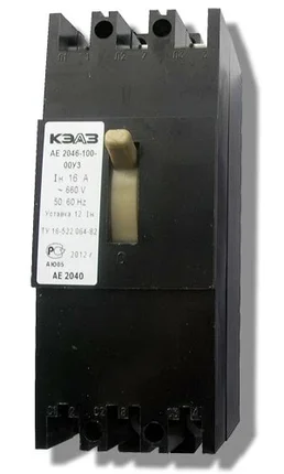 Автоматический выключатель АЕ 2046-100 (3ф) 63А КЭАЗ (4), фото 2