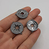 Коннектор Звезда, с фианитами, 18мм, фото 2