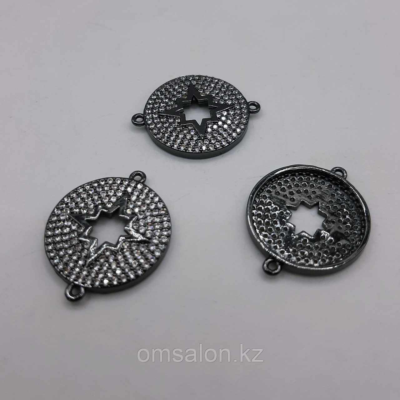 Коннектор Звезда, с фианитами, 18мм, фото 1