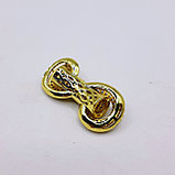 Декоративный элемент в виде узла, с фианитами, 30х11мм, фото 2