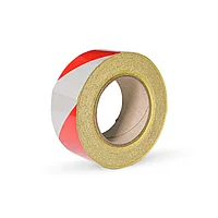 Самоклеющаяся светоотражающая лента красно-белая SH502 5х45,7