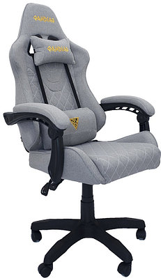 Кресло игровое Gamdias ZELUS E2 Weave, серый, ткань, 120 кг, 90°-126°, крестовина пластик