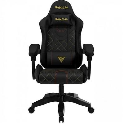 Кресло игровое Gamdias ZELUS E2 Weave, черный/серый, ткань, 120 кг, 90°-126°, крестовина пластик