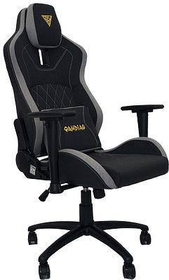 Кресло игровое Gamdias ZELUS M3 Weave, черный/серый, ткань, 140 кг, 3D, 90°-150°, крестовина металл