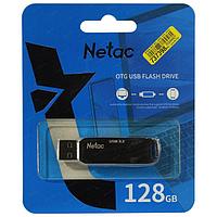 Флэш-накопитель Netac US11 USB3.0+TypeC Dual Flash Drive 128GB, up to 130MB/s