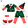 Костюм детский карнавальный Эльф рождественский зеленый, фото 3