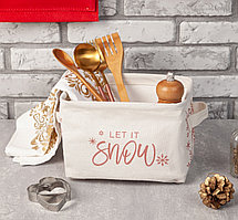 Корзина Этель 16x14.5x20.5 см хлопок и полиэстер цвет бежевый