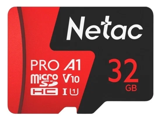 Карта памяти MicroSD, Netac P500 Extreme Pro 32GB 100MB/s Class 10, + SD Adapter