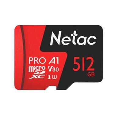 Карта памяти MicroSD, Netac P500 Extreme Pro 512GB 100MB/s Class 10, + SD Adapter
