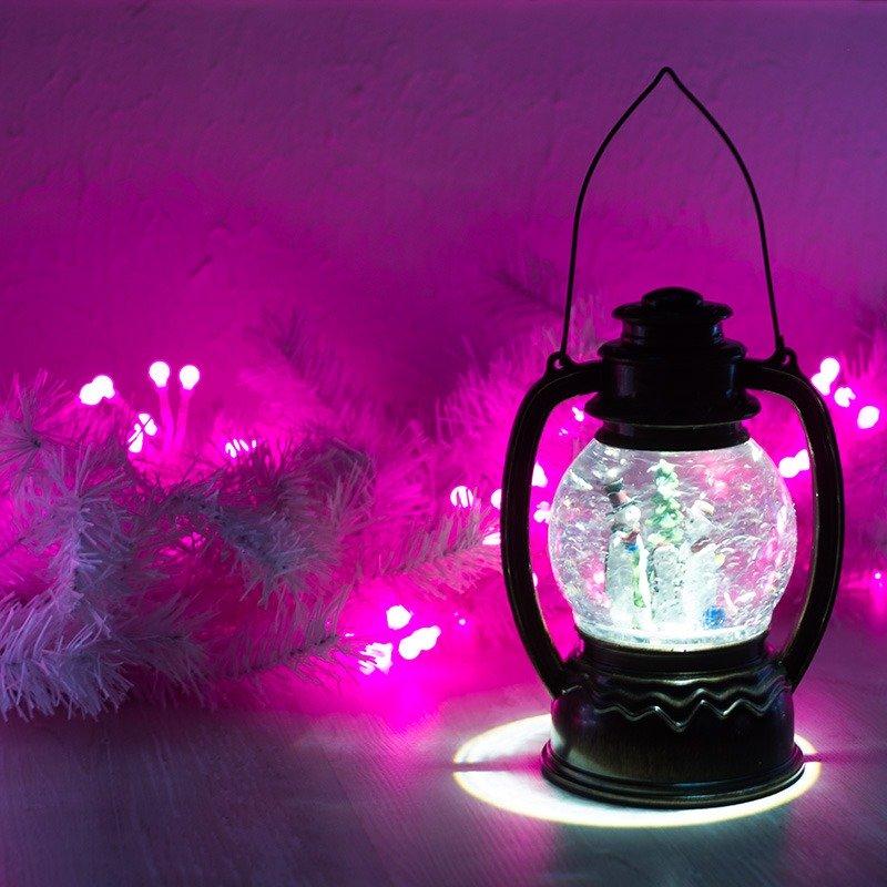 Гирлянда Мишура LED 3 м прозрачный ПВХ, 288 диодов, цвет розовый - фото 6 - id-p112786880