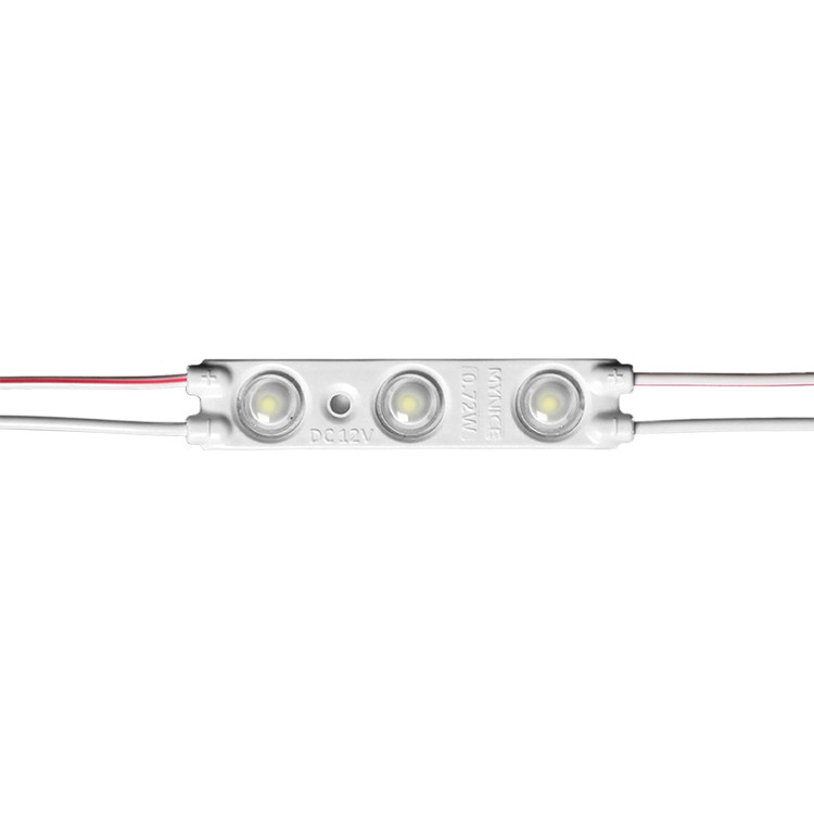 Светодиод трехточечный с линзой 0.72W ЗЕЛЕНЫЙ COMPACT 5613 (кратно 20)