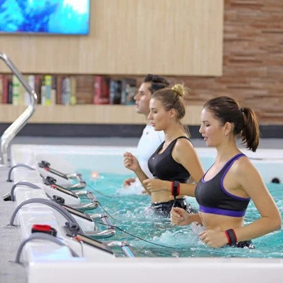 Фитнес Бассейн JNJ SPAS с тремя беговыми дорожками iTreadmill Pools SPA-8378